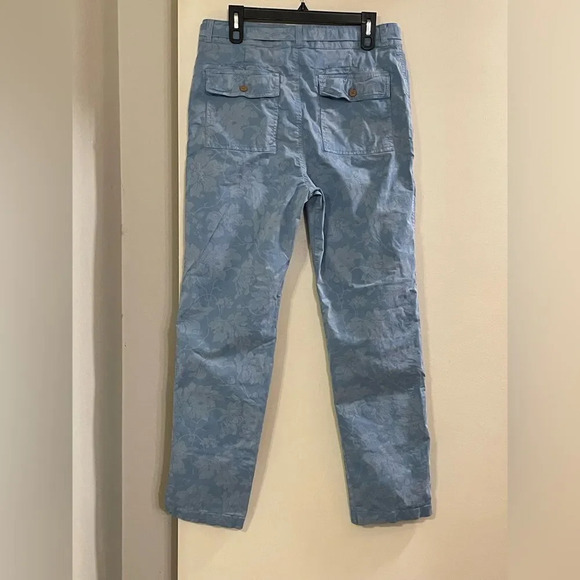 SUNDANCE Bastille Easy Pants in Blue Floral Print - Picture 3 of 5